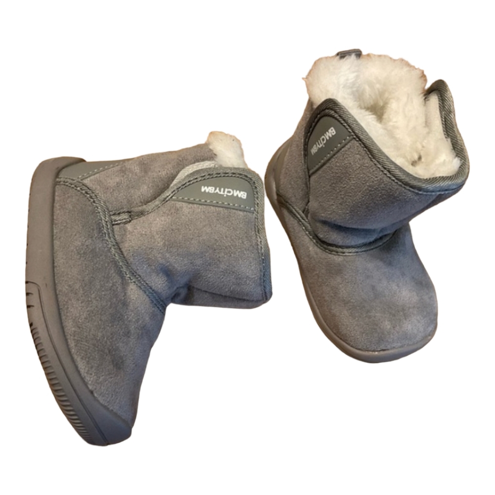BMCITYBM unisex winter boots warm fur lined baby boots.